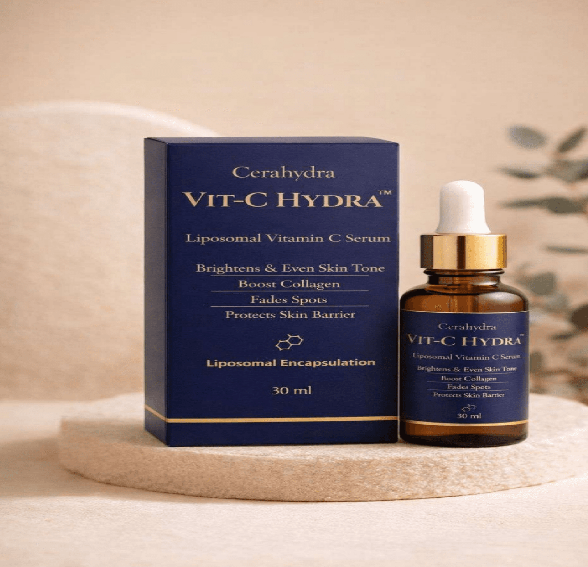 Cerahydra Vit-C Hydra Liposomal Vitamin C Face Serum for Skin Brightening-30 ml 