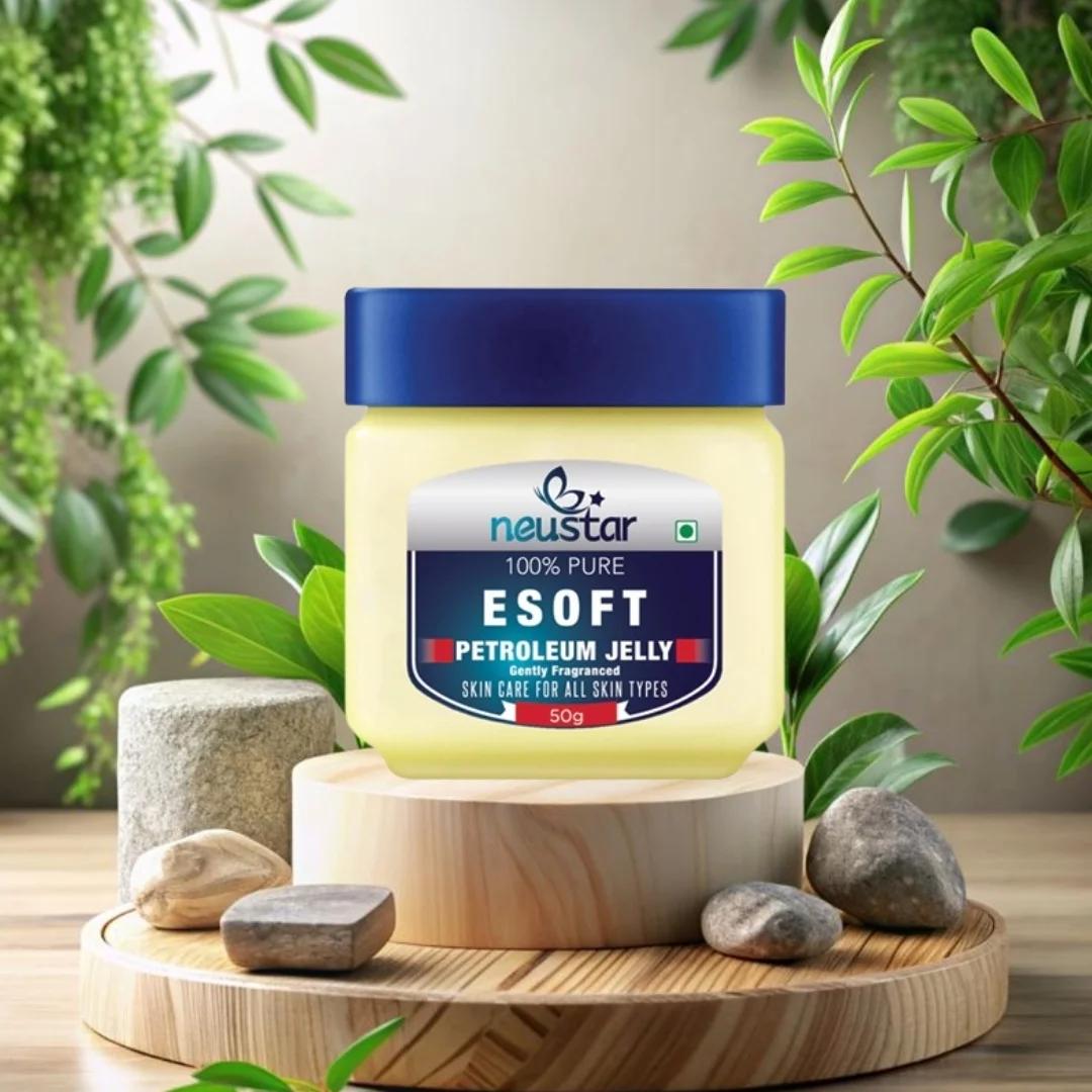 Neustar Esoft 100% Pure Petroleum Jelly – 50 g, For moisturized, soft, and Healthy Skin