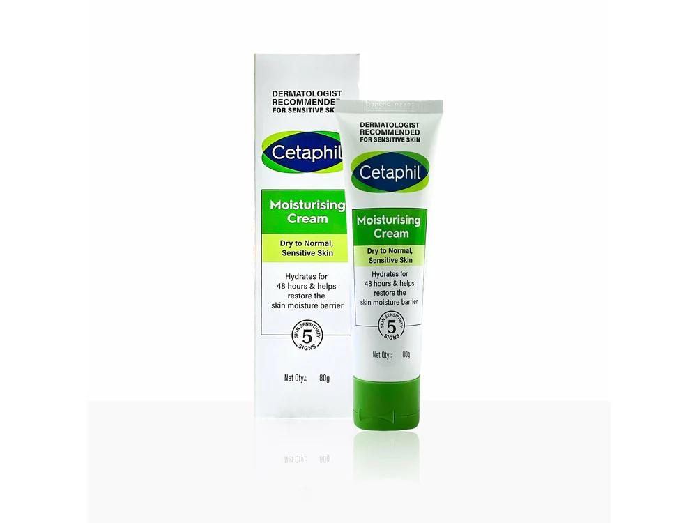 Cetaphil Moisturising Cream (Dry to Normal, Sensitive Skin) - 80gm