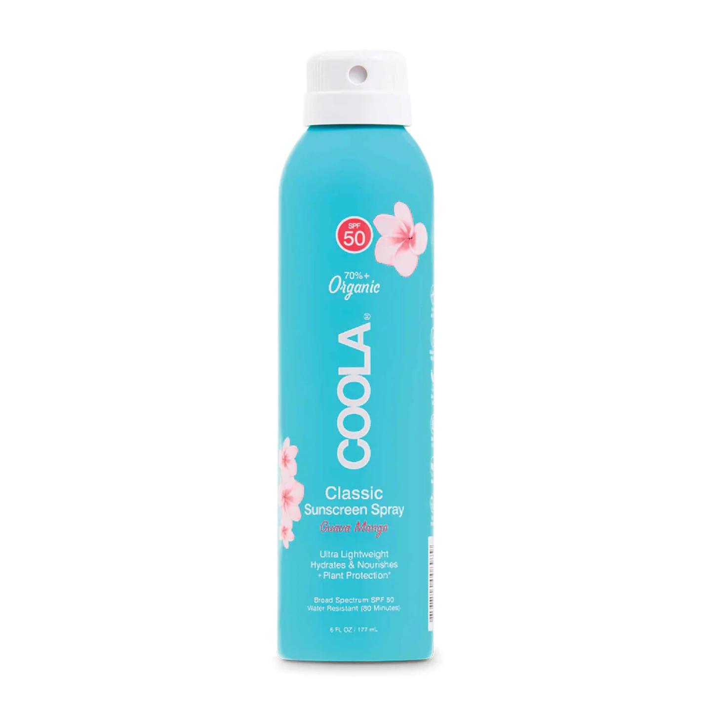 Coola Classic Sunscreen Spray SPF 50, Guava Mango - 177 ml