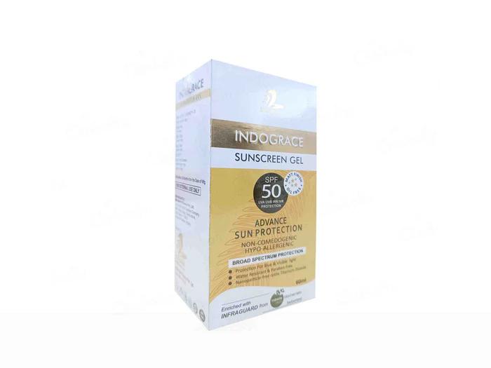 Indograce Advance Sun Protection Sunscreen Gel SPF 50 - 60ml