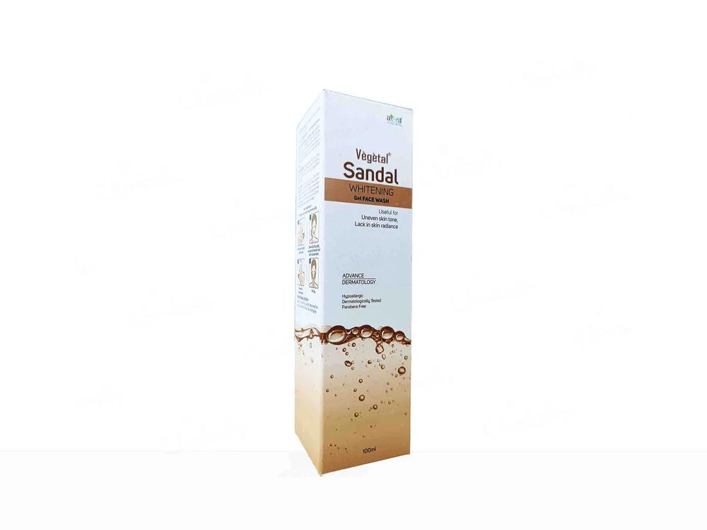 Vegetal Sandal Whitening Gel Face Wash - 100ml