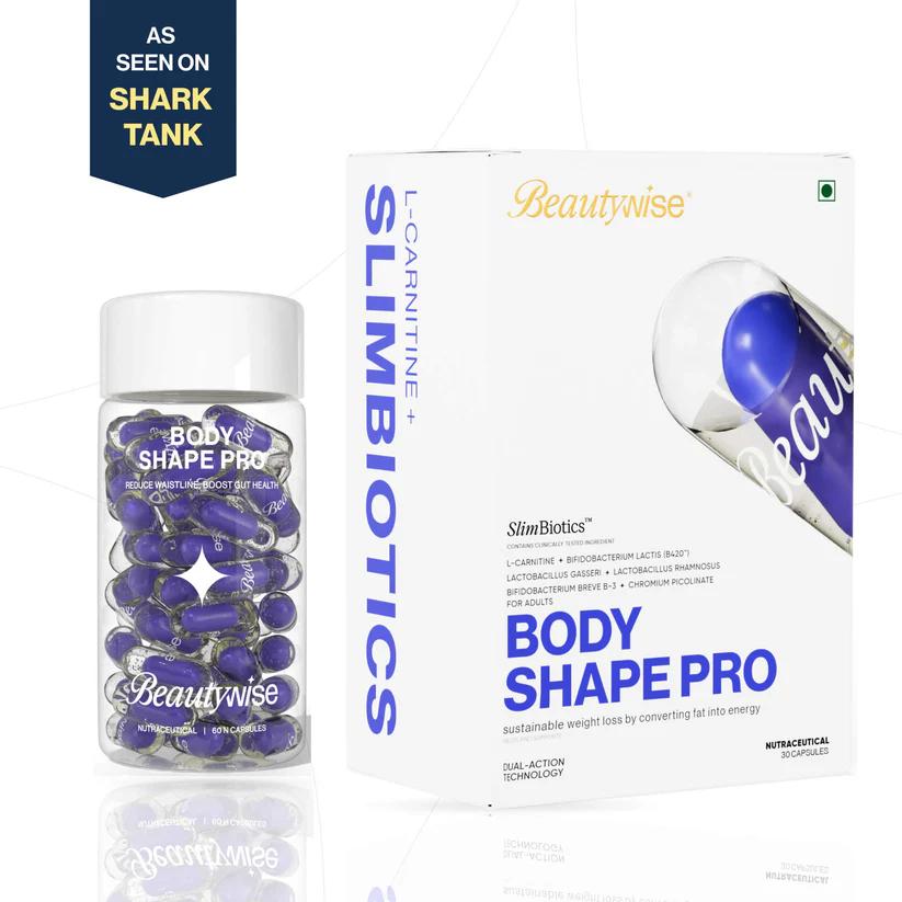 Beautywise Dual Action Body Shape | Weight Management | Helps Convert Fat into Energy Supplement for Men & Women (60 Capsules)