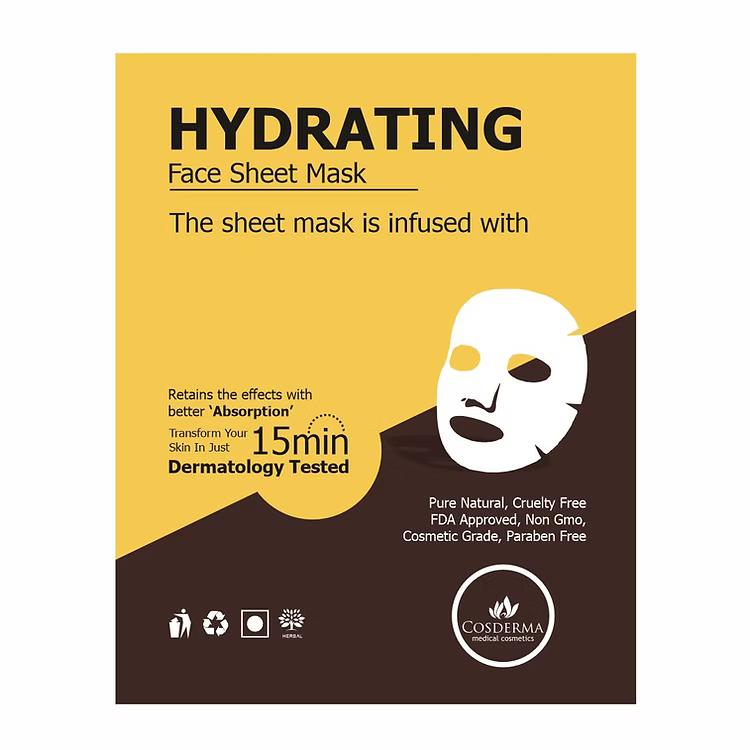 Cosderma Hydrating Face Sheet Mask - (Pack of 10)