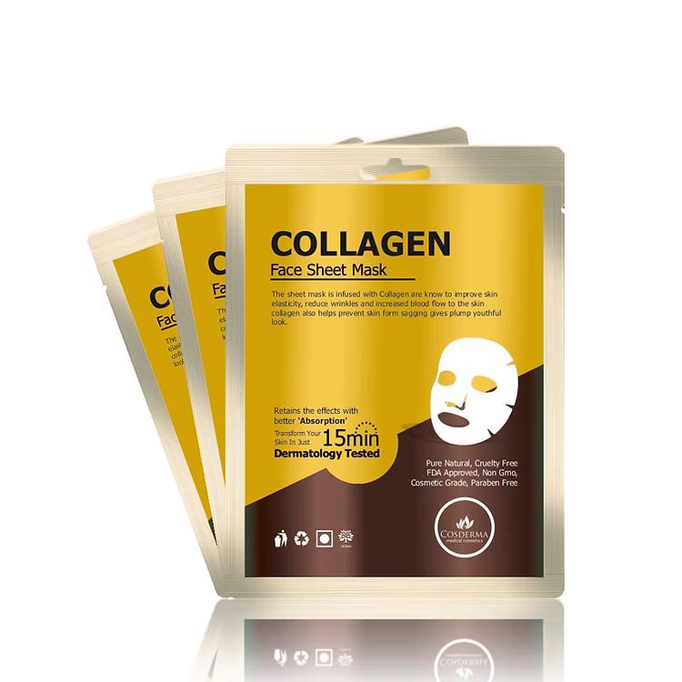 Cosderma Collagen Face Sheet Mask - (Pack of 10)