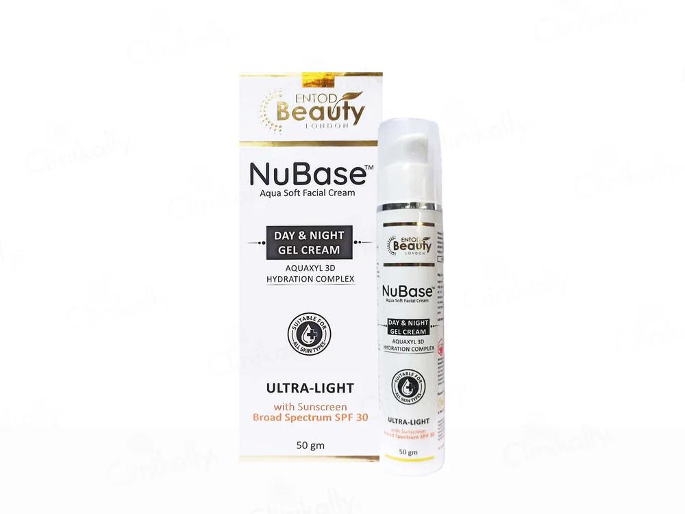 NuBase Aqua Soft Ultra-Light Day & Night Facial Gel Cream SPF 30 - 50gm