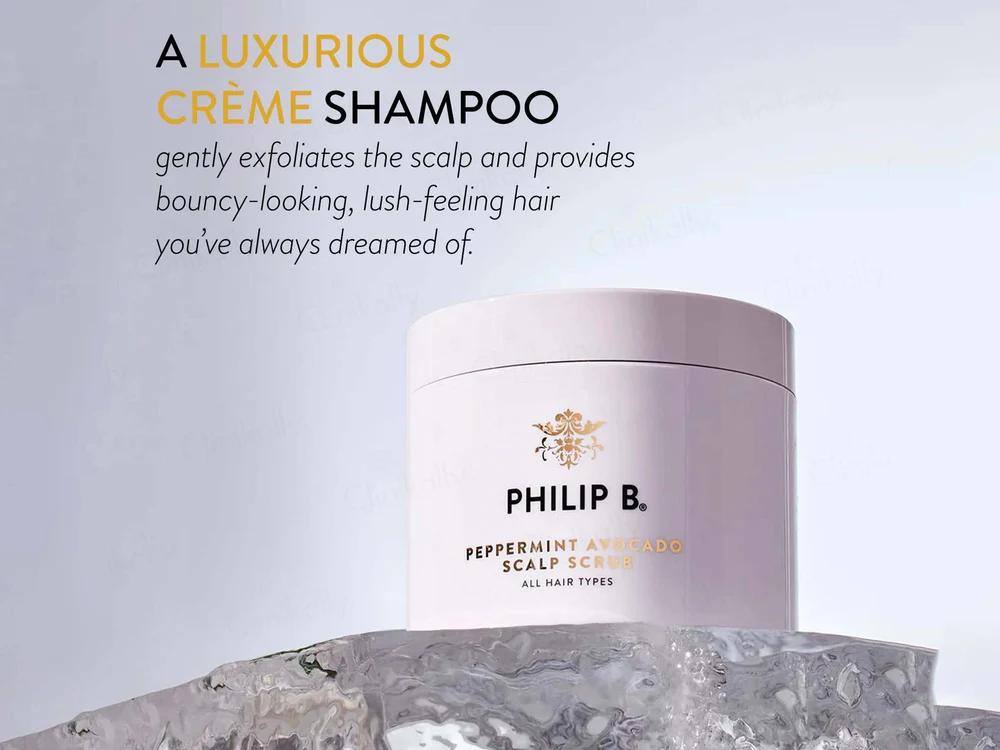 Philip B Peppermint Avocado Scalp Scrub - 236ml