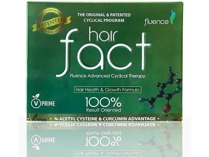 Hair Fact Fluence Advanced Cyclical Therapy V Prime | 100% Vegetarian Hair Supplement | Plant-Based Hair Rejuvenation | 1-Kit