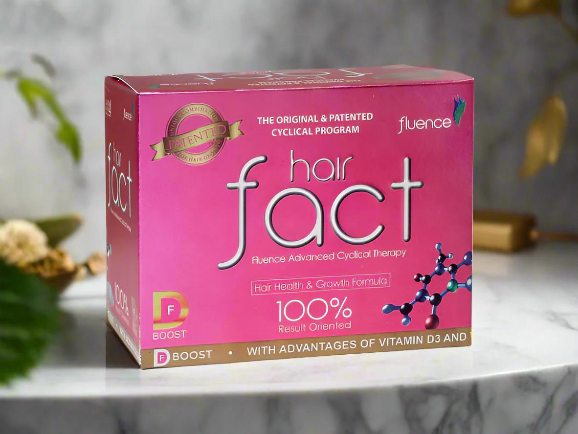 Hair Fact Fluence Advanced Cyclical Therapy F Boost | Complete Nutritional System for Hair Growth & Strength | 1- Kit
