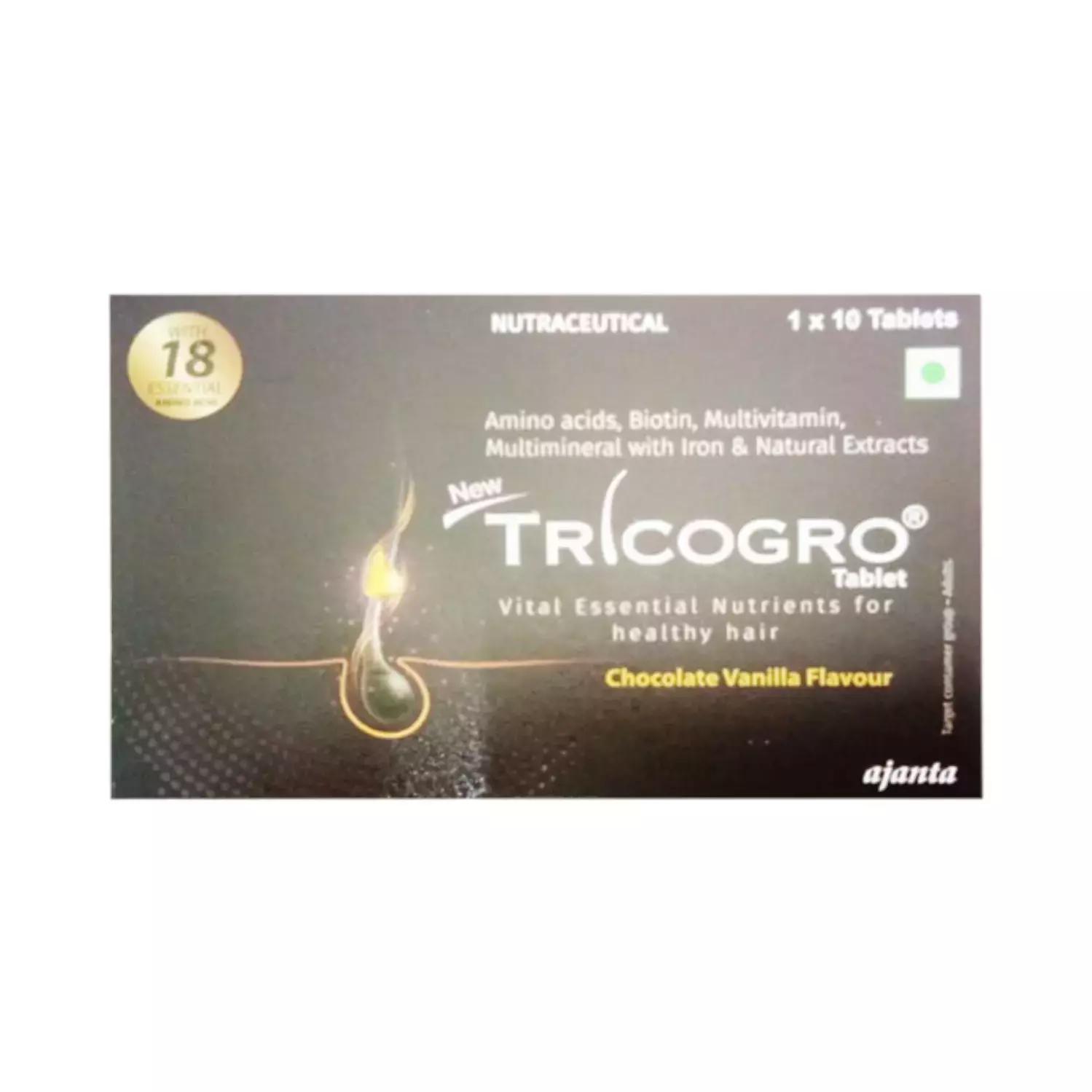 New Tricogro Tablet Chocolate and Vanilla – 10 Tablets