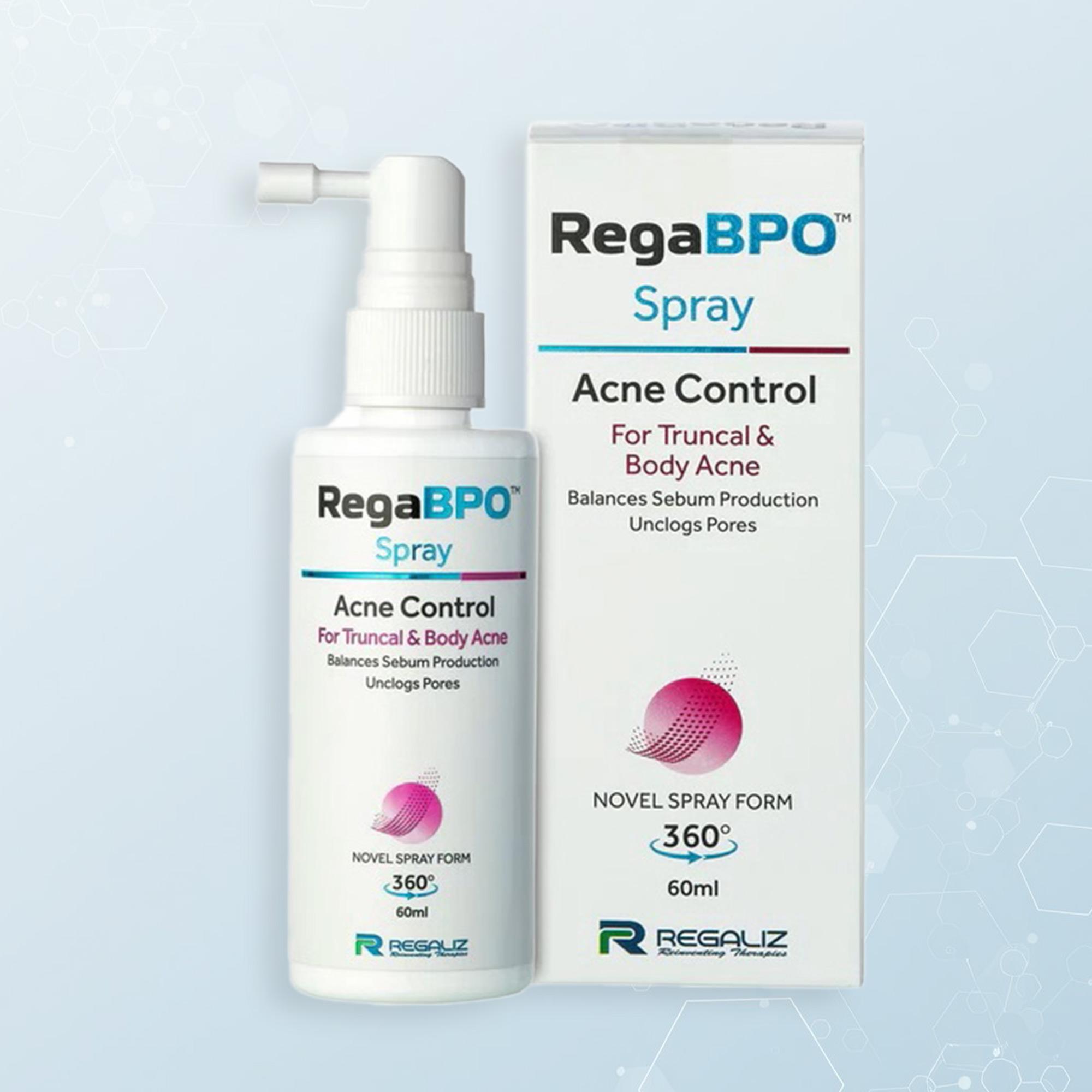 RegaBPO Acne Control Spray – 60ml | Targeted Body Acne Treatment with Benzoyl Peroxide