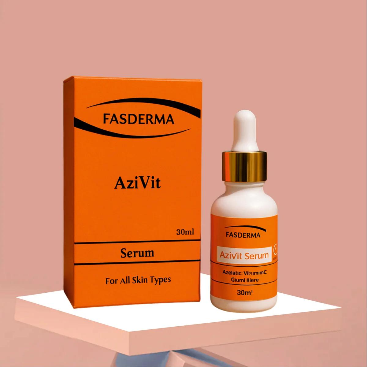 Fasderma Vitamin C – Azivit Serum Whitening, Moisturizing, Lifting & Smoothing – For Men & Women – 30 ml