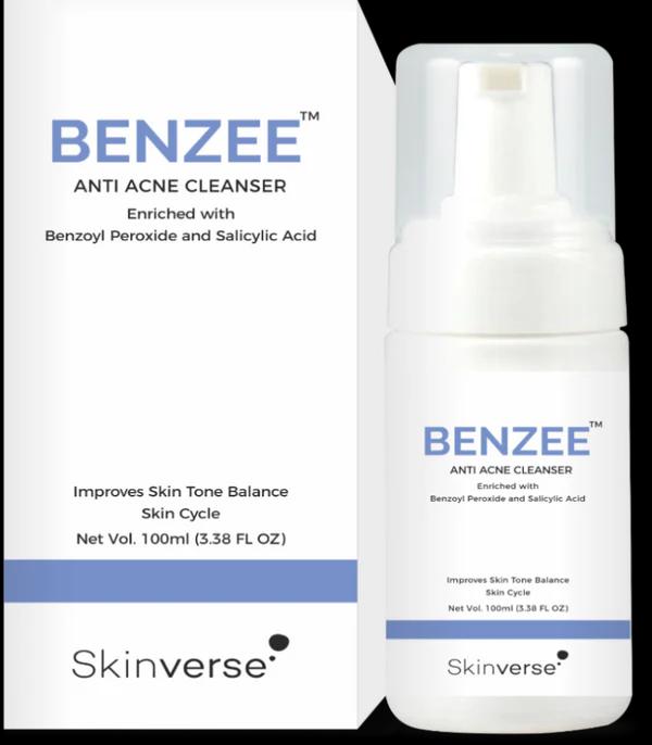 Benzee Anti-Acne Cleanser | Deep Cleansing for Clear, Blemish-Free Skin – 100 ml