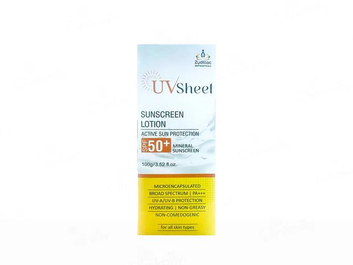 UV Sheet Sunscreen Lotion SPF 50+ PA+++ – 100 gm