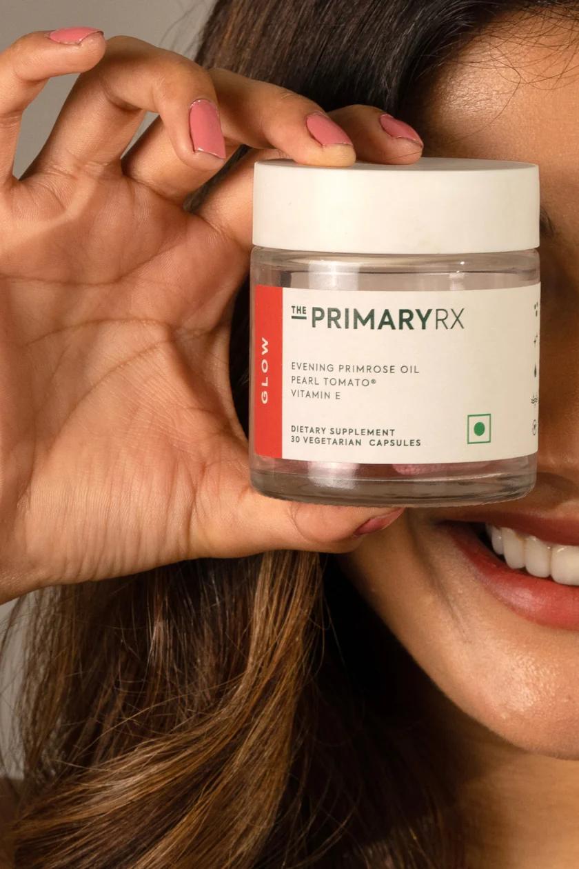 The PrimaryRx Glow Nutraceutical Capsule | Even-Toned & Radiant Skin